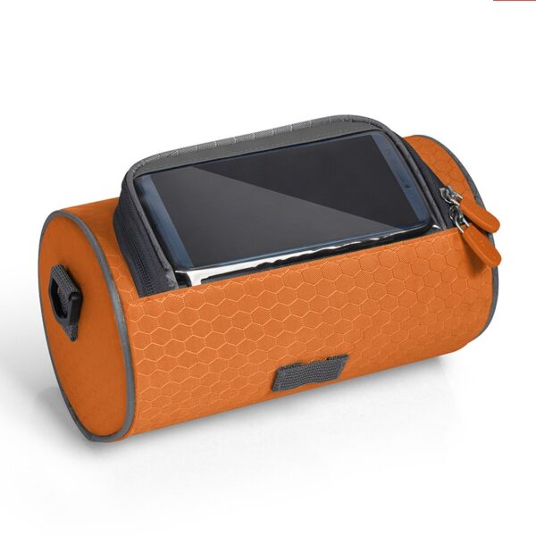 touch screen riding bag impermeavel laranja