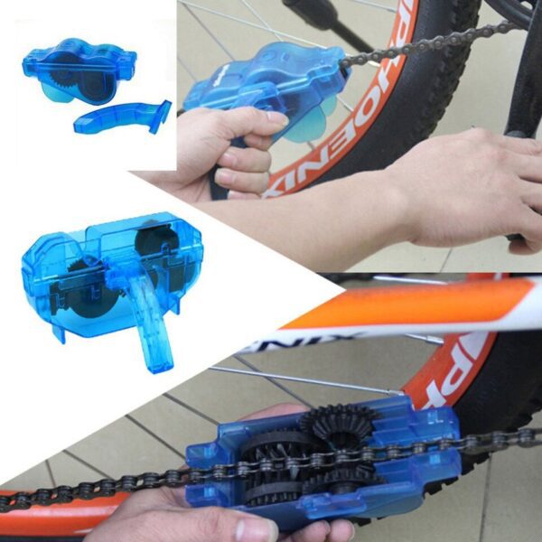 Kit Limpador de Corrente Automático para Bicicleta - 3 em 1 - Image 4