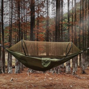 Rede de Camping com Mosquiteiro – Barraca Suspensa em Nylon